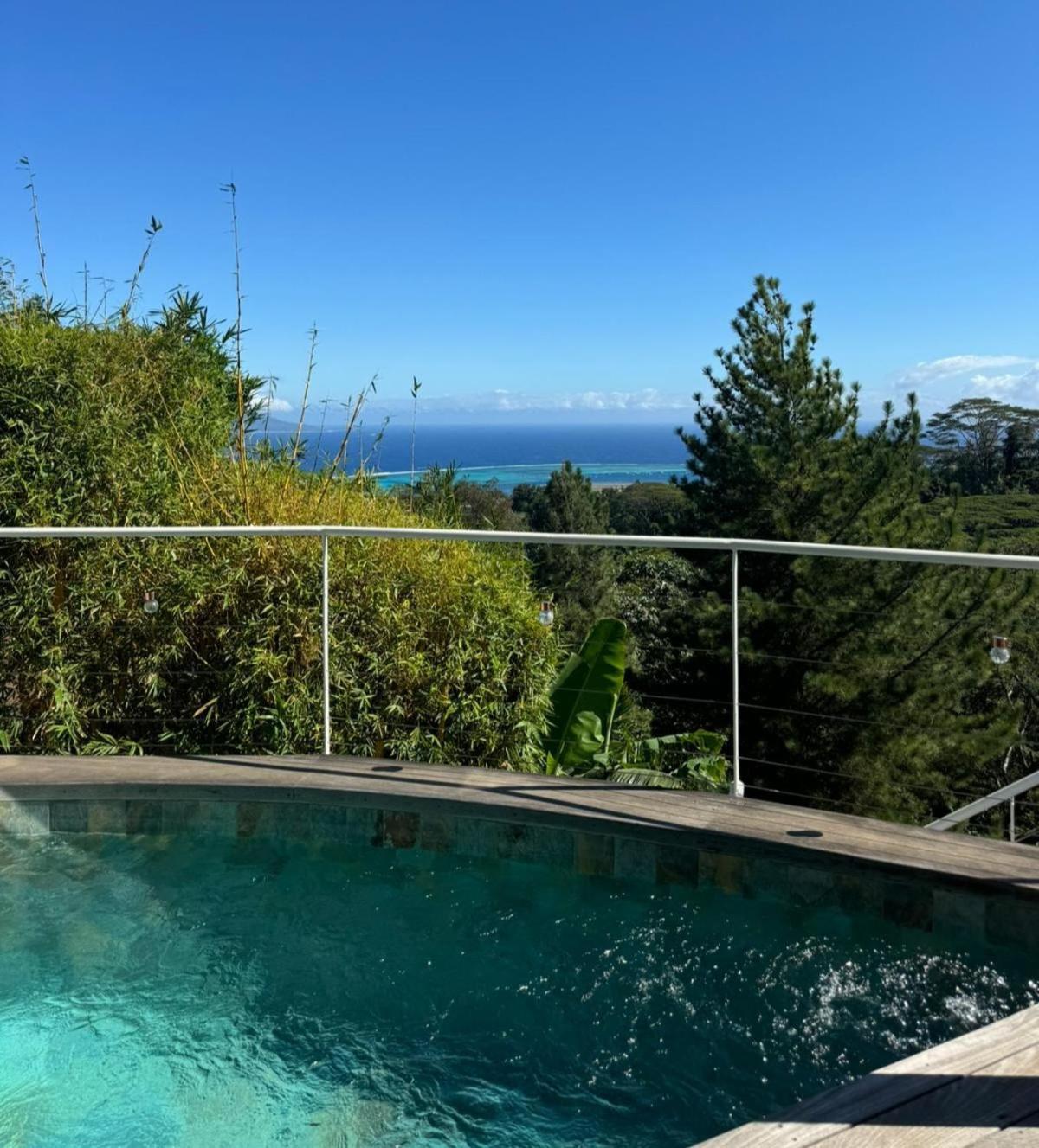 Logement Cosy Avec Piscine Et Vue Tahiti Punaauia Extérieur photo